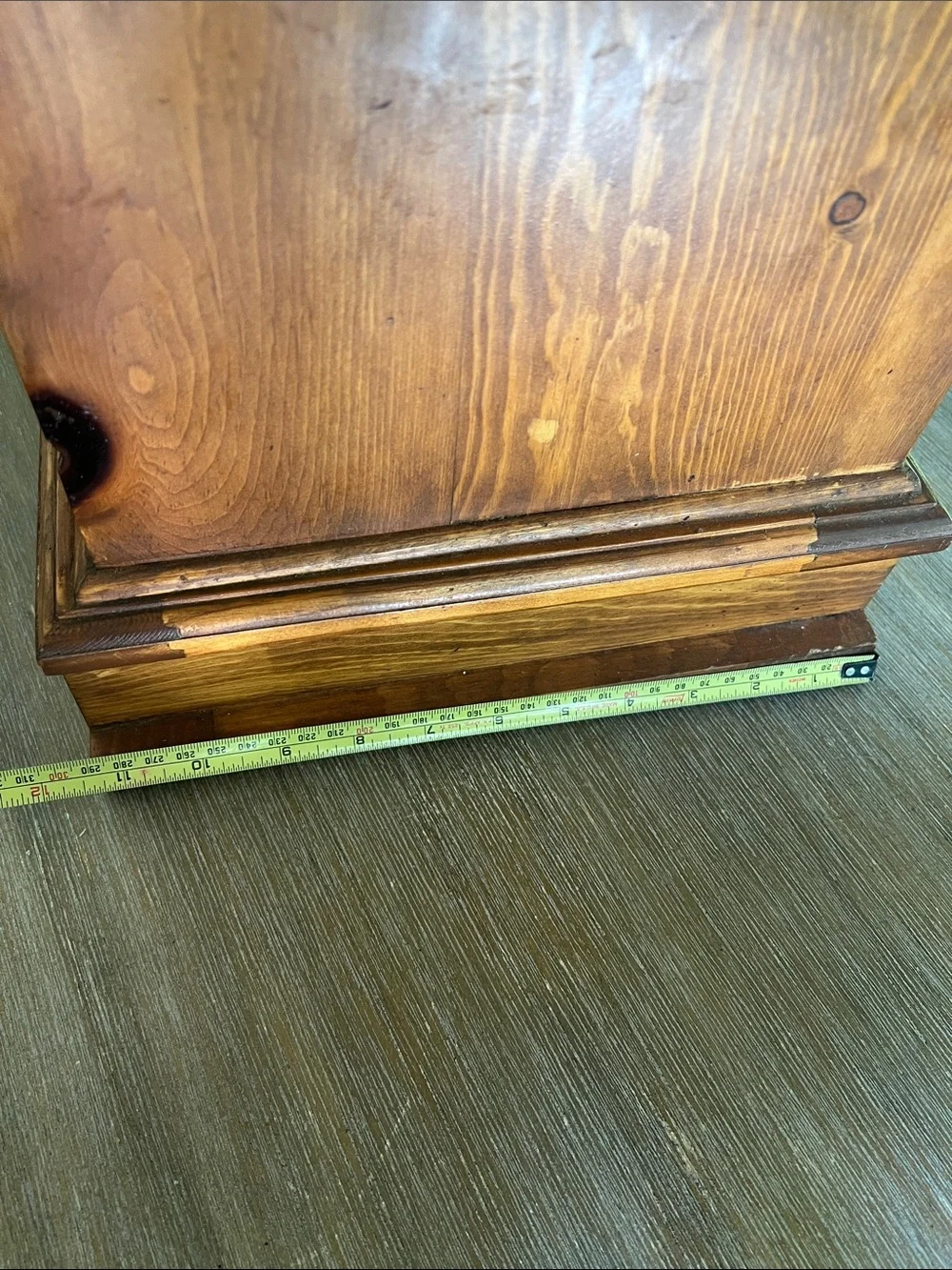 Vintage Roll Top Wooden Bread Box & drawer.  Shelf on top also. Farmhouse